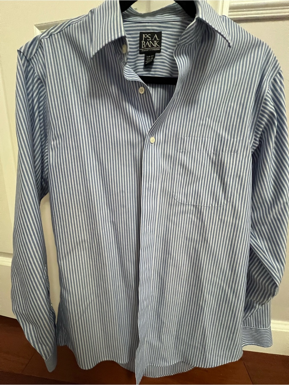 Jos. A. Bank Light Blue Striped Dress Shirt